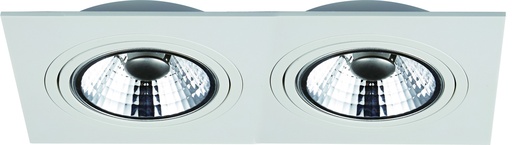[4014125] ZOOM AR111 SQ 2L inbouwspot wit incl. 2x AR111 12,4W 2700K