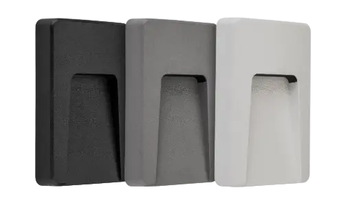 [3390062] SIBO LED 310Lm 2,8W rechthoek, cover zwart, wit, grijs IP65