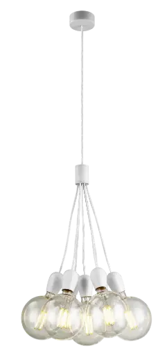 [3416243] KOBAR pendel wit/wit 7x E27