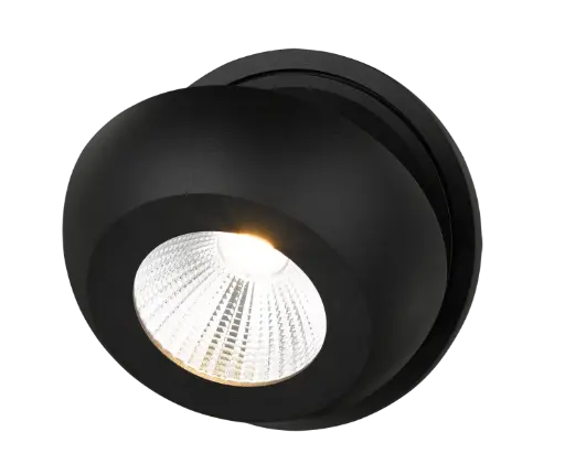 [3433001] OLEO plafonier dimmable 1 x 7W 3000K noir