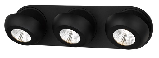 [3433003] OLEO plafonier dimbaar 3x7W LED 3000K zwart