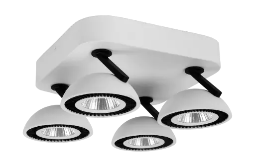 [4012493] NOOMI Plafonier dimmable 4x7W 3000K satin blanc