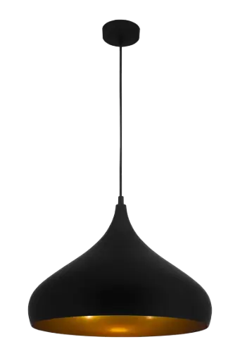 [3432001] Ronin pendant  Ø42 E27 black/gold