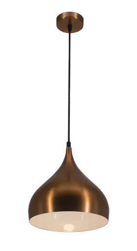 [3432012] RONIN pendel  Ø32 E27 koper/wit