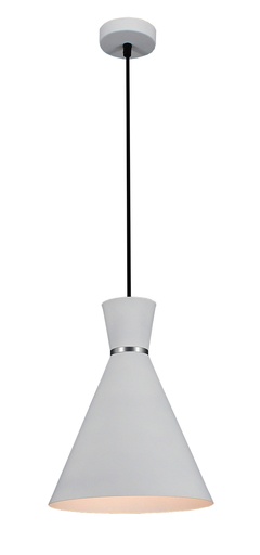 [3432030] KONO pendel Ø25 E27 wit/wit
