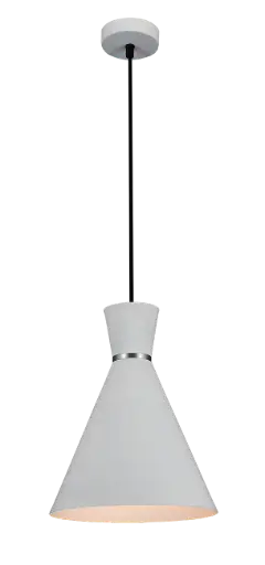 [3432030] KONO pendel Ø25 E27 wit/wit