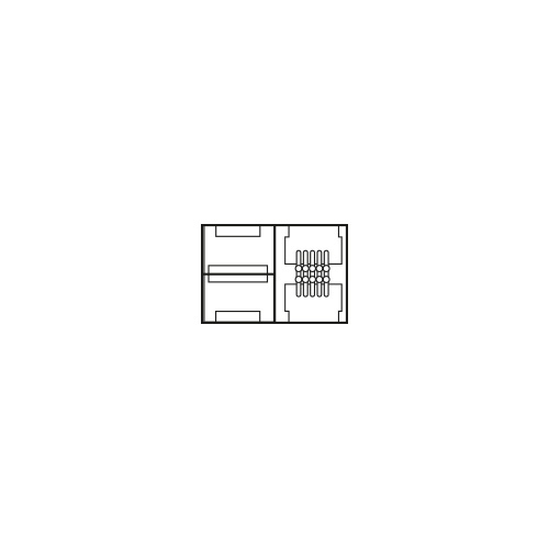 [3428165] 10mm double end connector without wire for RGBW flexible strip