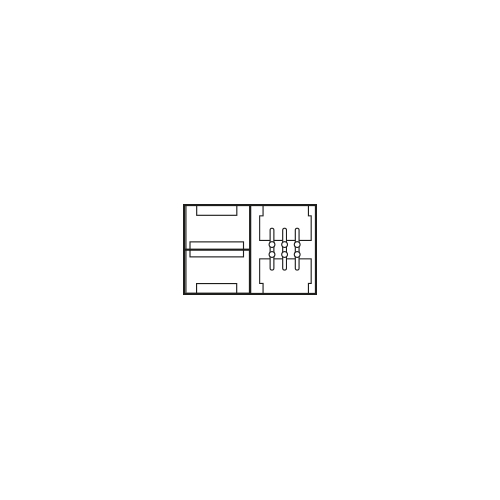 [3428170] 10mm double end connector without wire for CCT flexible strip