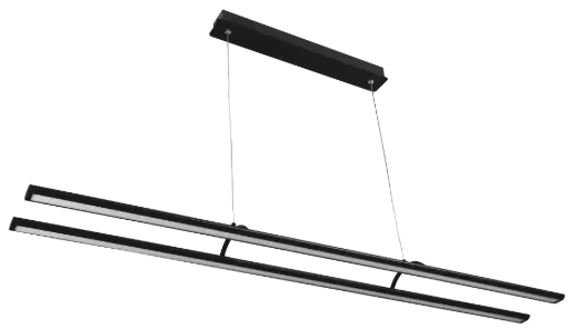 [3418127] LINO LED 2x24Watt 3290lm Pendel 3000K zwart
