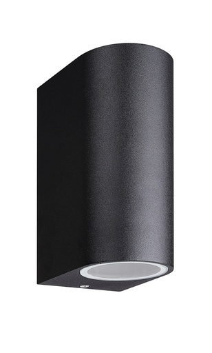 [3434025] FLUX R wl 150mm 2x GU10 (excl) max 35Watt IP54 zwart