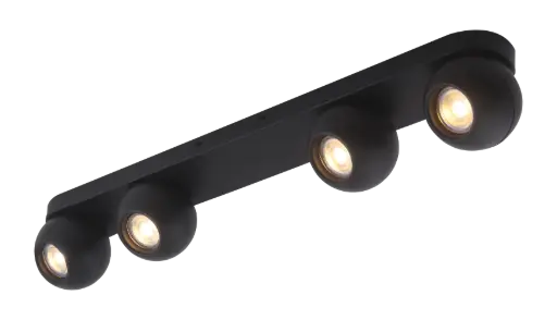 [3433035] TRITON 4L balk, GU10 (excl) zwart