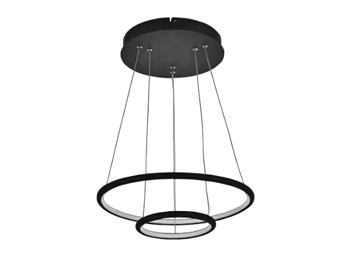 [3435004] ANNU LED pendel 2 ringen  36W  SMD 3000K dimbaar ø400+300mm zwart