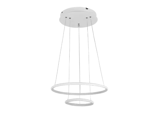 [3435014] ANNU LED pendel 2 ringen 36W SMD LED 3000K dimbaar ø400+300mm wit