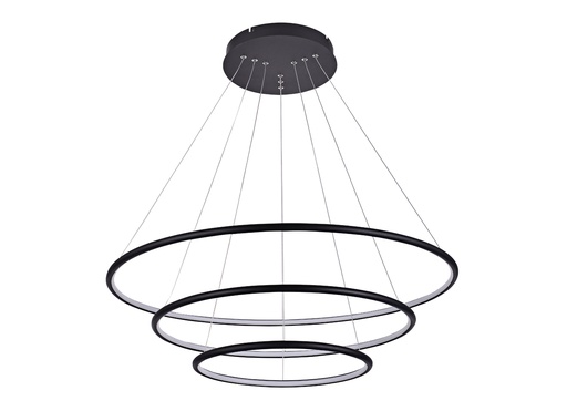 [3435006] ANNU LED pendel 3 ringen 99W SMD LED 3000K dimbaar ø800+600+400mm zwa