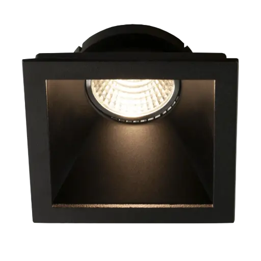 [3426201] TETIZ Square black inbouwspot deep design zwart GU10 excl