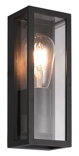 [3429070] KELSO wandlicht 1xE27 max 15W IP65 mat zwart