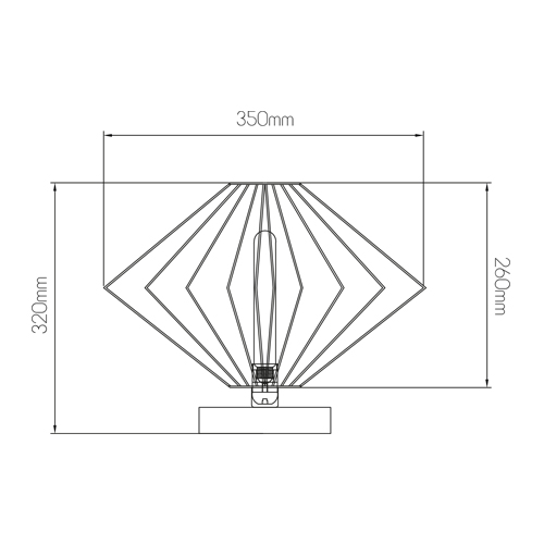 [3403545] TAURA tafellamp 1x E27 zwart