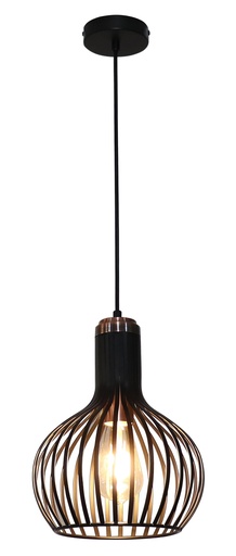[3403550] RAGA 1x E27 pendel zwart+koper Ø23,5cm