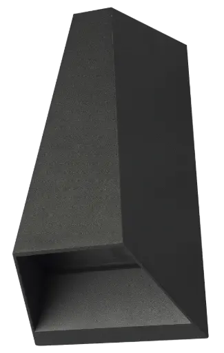 [3424025] AXO wandlicht zwart 4,8W IP54 3000K