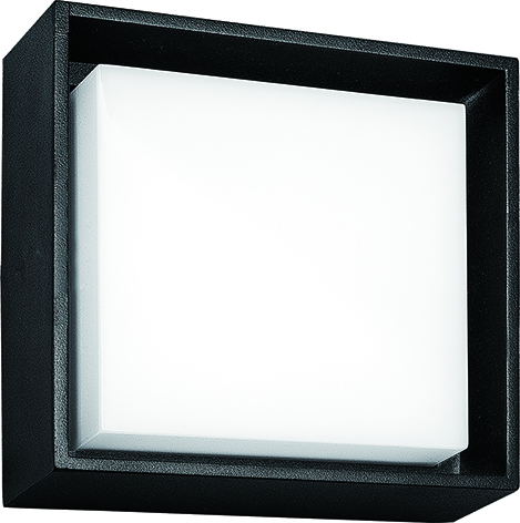 [3434060] LIBRA plafond lamp 10W 3000K IP54 zwart
