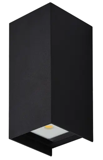 [3434065] ISIK Wandlicht 2x3W 3000K IP54 zwart