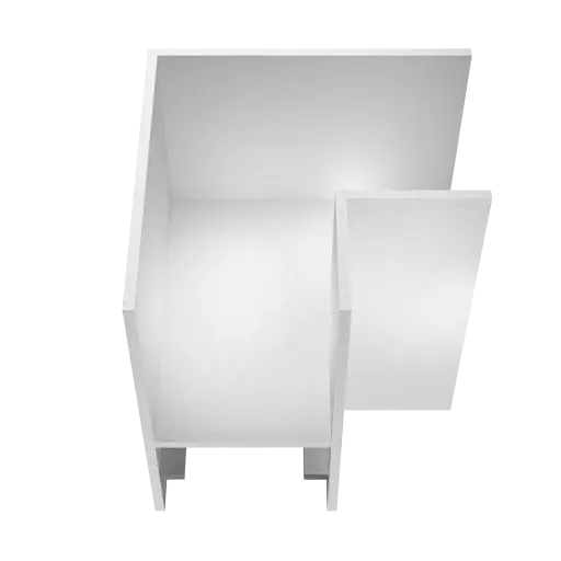 [TR0207W] INFINITUS L-connector blanc