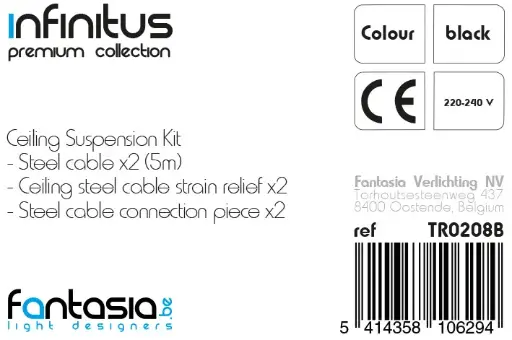 [TR0208B] INFINITUS Suspension kit zwart