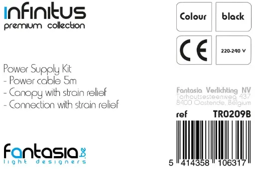 [TR0209B] INFINITUS Power supply kit zwart