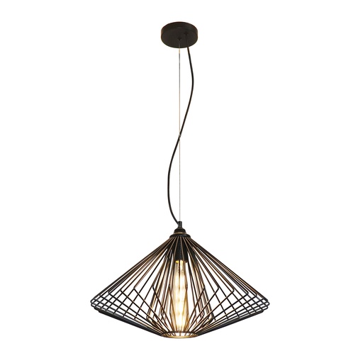 [3403560] DAXOS 1x E27 pendel zwart Ø48cm