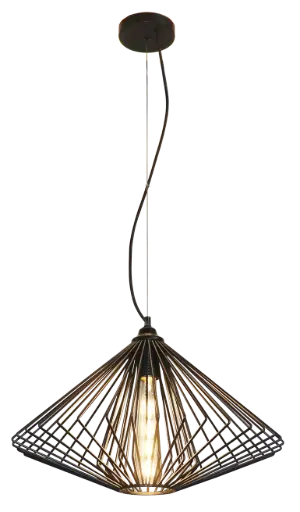 [3403560] DAXOS 1x E27 pendel zwart Ø48cm