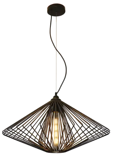 [3403561] DAXOS 1x E27 pendel zwart Ø60cm