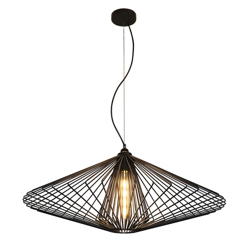 [3403562] DAXOS 1x E27 pendel zwart Ø80cm