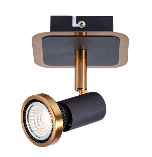 [3427065] XZIBIT 1L GU10 LED 5W dim incl. zwart / brons