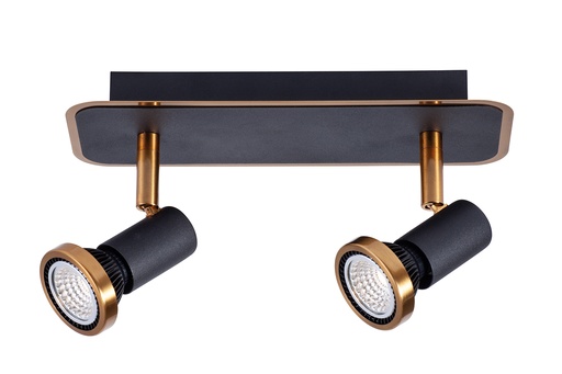 [3427066] XZIBIT 2L GU10 LED 5W dim incl. zwart / brons