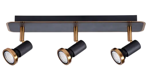 [3427067] XZIBIT 3L GU10 LED 5W dim incl. zwart / brons
