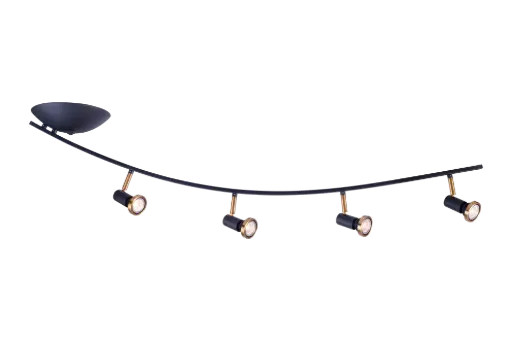 [3427069] XZIBIT 4L boog GU10 LED 5W dim incl. zwart / brons
