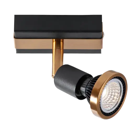 [3427006] ROBUS 1L GU10 LED 5W dim incl. zwart / brons