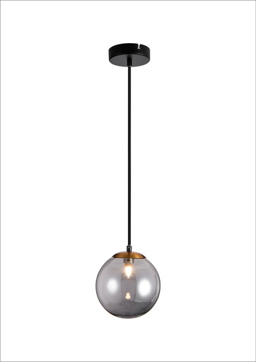 [3416264] TSURU pendel 1x G9 LED incl. mat zwart/brons