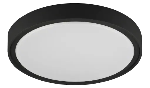 [3390052] QIJO plafonnier rond zwart SMD LED 3100 Lm 24W IP65