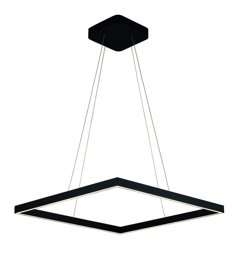 [3435045] GURI LED pendel 60x60cm 64W 3000K zwart dimbaar