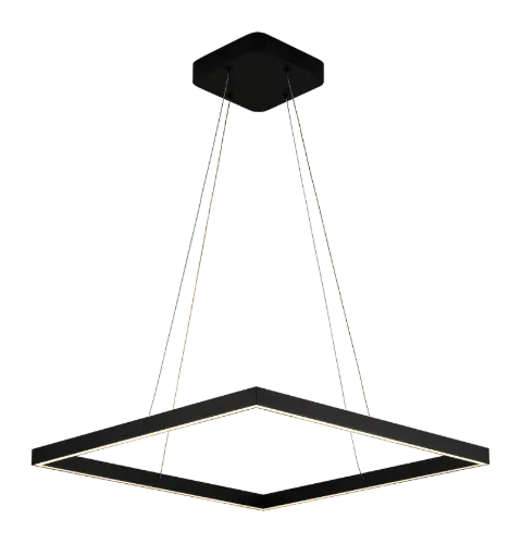 [3435045] GURI LED pendel 60x60cm 64W 3000K zwart dimbaar