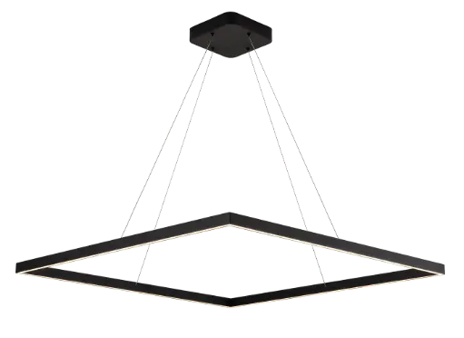 [3435046] GURI LED pendel 90x90cm 98W 3000K zwart dimbaar