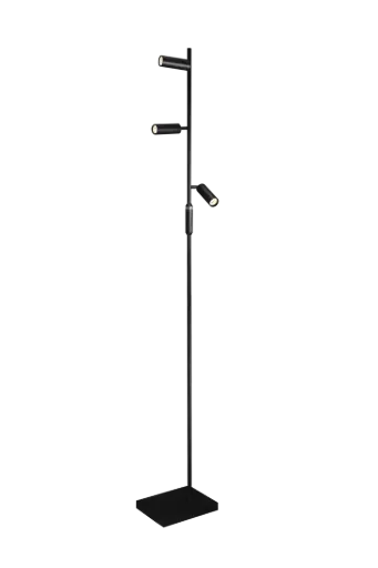[4014367] LOPAL vloerlamp 3L 3x 4W LED zwart