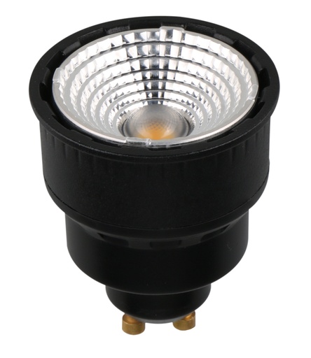 [8202650] GU10 LED 4,5W 278 Lumen (90°) / 359 Lumen (360°) 2700K dimbaar zwart