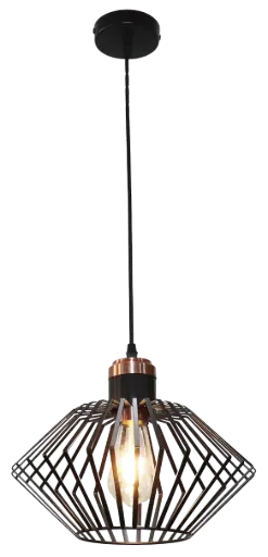 [3403570] SHURU pendant 1x E27 black + copper