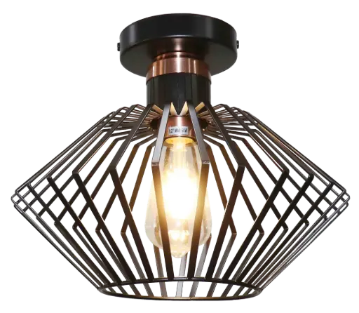 [3403573] SHURU ceiling 1x E27 black + copper