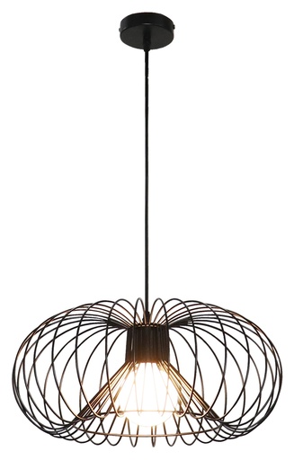 [3403580] JULIA 1x E27 pendel Ø43cm zwart