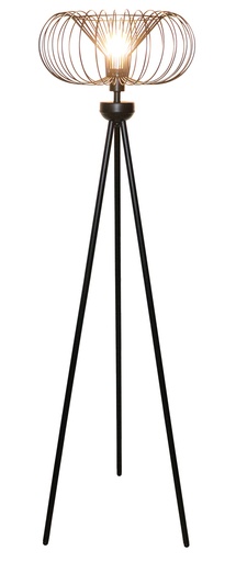 [3403582] JULIA 1x E27 vloerlamp Ø44cm zwart