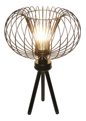 [3403583] JULIA 1x E27 tafellamp Ø33cm zwart