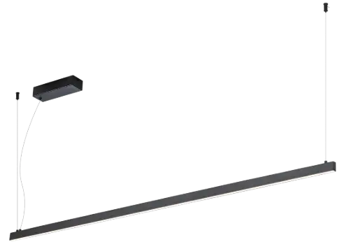 [3435082] GURI LED pendel 52W 3000K 2400mm zwart dimbaar (3m kabel incl)